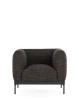 Asia Armchair (Cotone Structure) Fotel Ciemny Szary