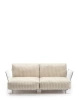 Pop Outdoor Two-Seater Stripes Sofa Beżowy