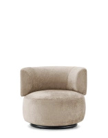 K-Waiting Chenille Armchair Beige