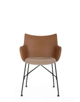 Q/Wood Soft Krzesło Ciemne Drewno Jasny FSC™
