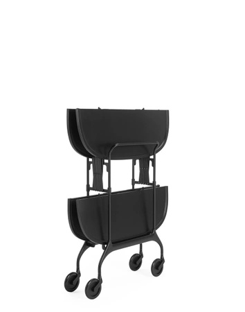 Gastone Book Cart Black Matte