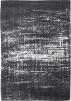 Louis de Poortere Mad Men Griff Rug White on Black 8655
