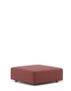 Plastics Outdoor Pufa Bordowy