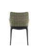 Eleganza Nia Peony Plain Chair Black Green