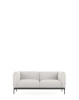 Asia Two-Seater Sofa (Cotone Plain) White