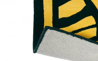 Florence Broadhurst Japanese Fans Rug Gold 039305