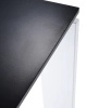  Four Rectangular 158x79 cm Table White Black