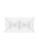 Spoon Table 160x80 cm White Table