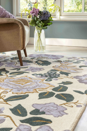 Laura Ashley Wendling Floral Heather Purple Carpet 083104