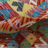 Wool kilim afghan rug multicolored 100464 247x168