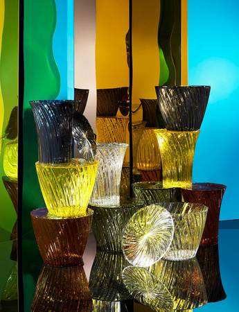 Sparkle Auxiliary Table Amber
