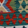 Wool kilim afghan rug multicolored 100025 133x78