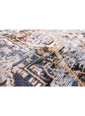 Louis de Poortere Antiquarian Antique Heriz Divan Rug Blue 8707