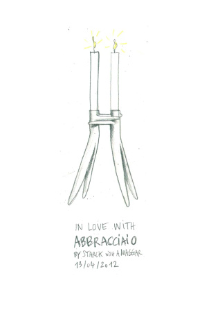 Abbracciaio Chandelier Gold
