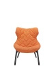 Foliage Trevira Armchair Black Orange