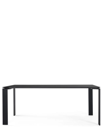 Four Large 190x90 cm Table Black