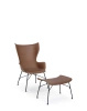 K/wood Basic Veneer Chair Dark Wood Black