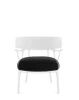 A.I. Lounge Bouclé Chair White Black