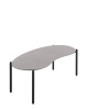 Undique Stolik Czarny Terrazzo Jasnoszary