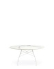 Glossy XXL Ø150 cm Table White White
