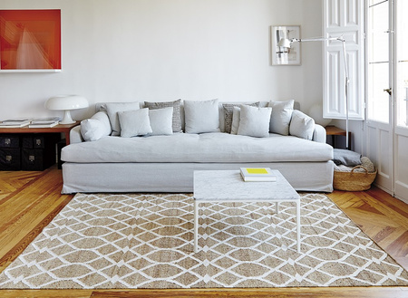 Gan Kilim Rodas White Carpet