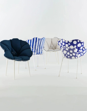 Alice's Flowers Pillow White