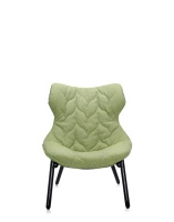 Foliage Trevira Armchair Black Green
