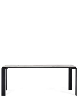 Four Ceramic 190x90 cm Table Black Nature Tundra