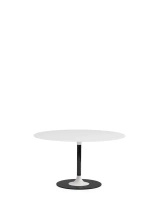 Thierry XXL Round Ø130 cm Stół Biały Czarny