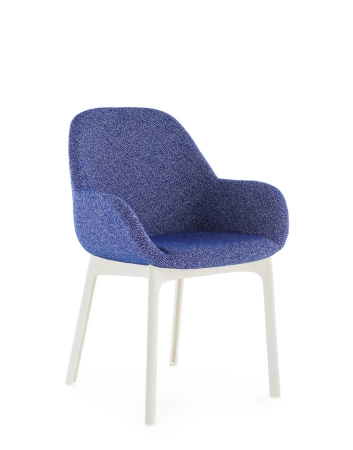Clap Tissue Shirley Armchair White Blue