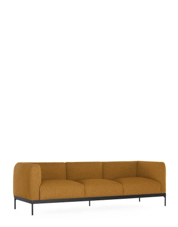 Asia Sofa Three-Seater (Bouclè) Mustard