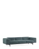 Largo Three-Seater Curly Sofa Petrol