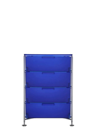 Mobil 4 Drawers With Feet Dresser Blue