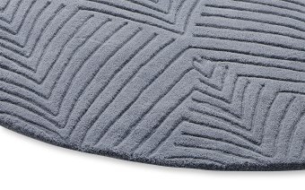Wedgwood Home Folia Round Grey Carpet 38305