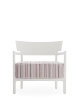 Cara Mat Outdoor Armchair White Brick Stripes