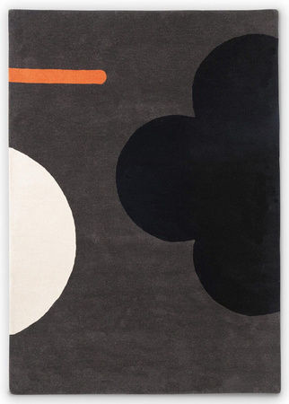 Orla Kiely Geo Flower Graphite Carpet 60605