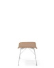S/Wood Basic Veneer Footrest Light Wood Chrome FSC™