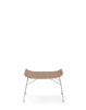 S/Wood Slatted Ash Podnóżek Jasne Drewno Chromowany FSC™