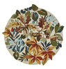 Sanderson ROBIN'S WOOD RUSSET BROWN ROUND rug 146501