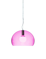 Small Fl/y Transparent Pendant Lamp Pink