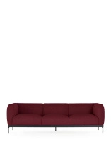 Asia Three-Seater Sofa (Bouclè) Maroon