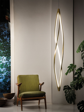 Lampa Wisząca Pionowo Nemo In The Wind 2700 K Złoty