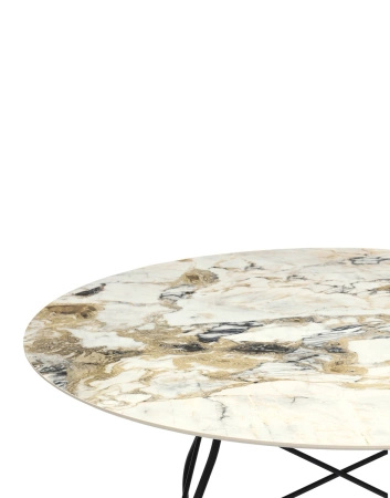 Glossy Round Ø128 cm Symphonie Black Table