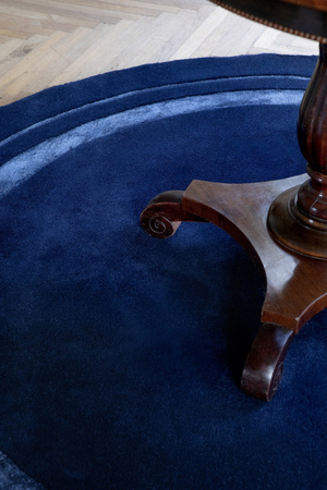 Laura Ashley Redbrook Midnight ROUND Carpet 081808