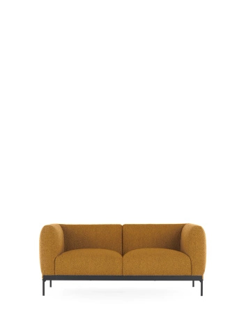 Asia Sofa Two-Seater (Bouclè) Mustard