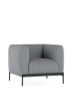 Asia Armchair (Cotone Plain) Gray