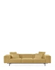 Largo Three-Seater Curly Sofa Yellow