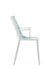 H.H.H. Graphic Impression Chair White Lapis