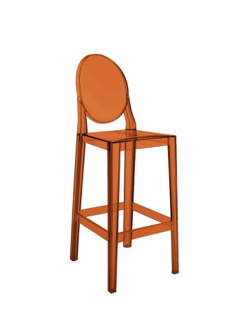 One More 75 cm Stołek Barowy Bursztynowy