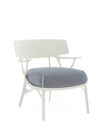 A.I. Lounge Outdoor Armchair White Blue
